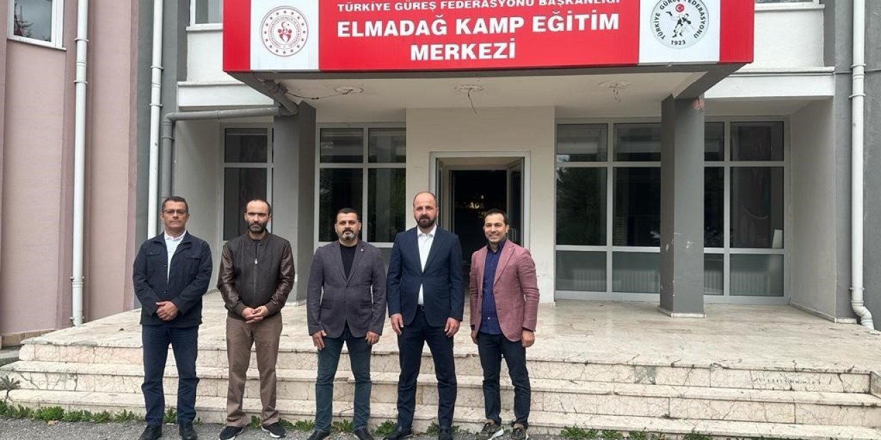 Güreş Federasyonu Başkanı Eroğlu Elmadağ Kamp ve Eğitim Merkezi’ni ziyaret etti
