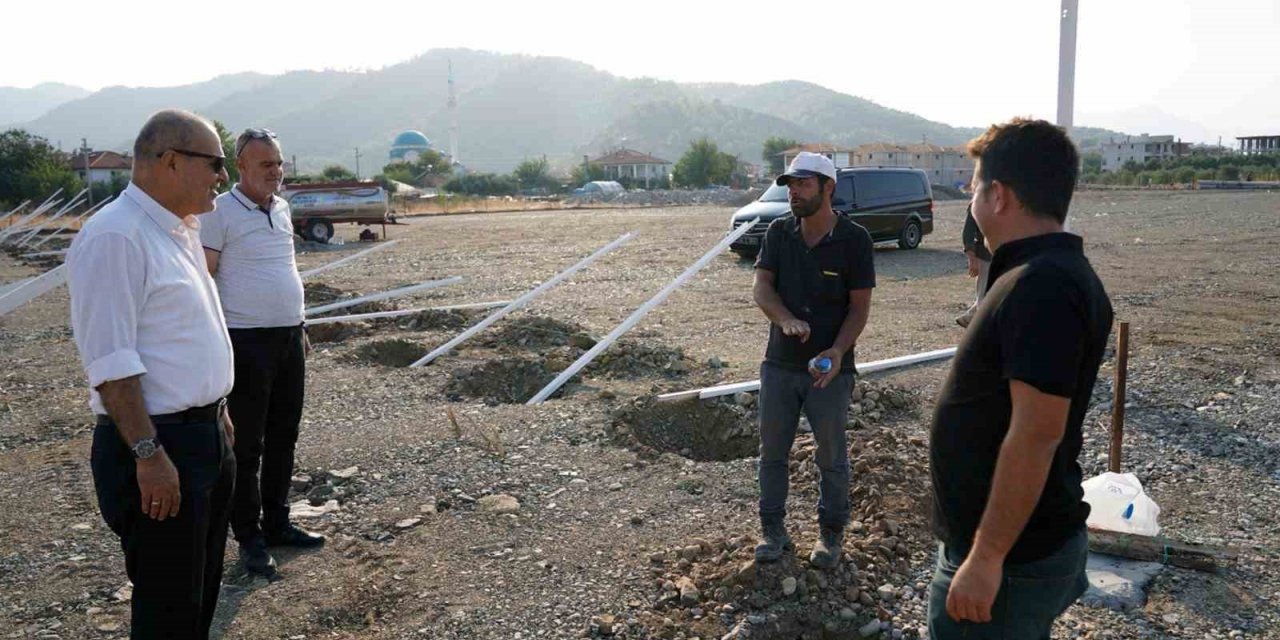 Ortaca bitki üretim merkezi yapımı devam ediyor