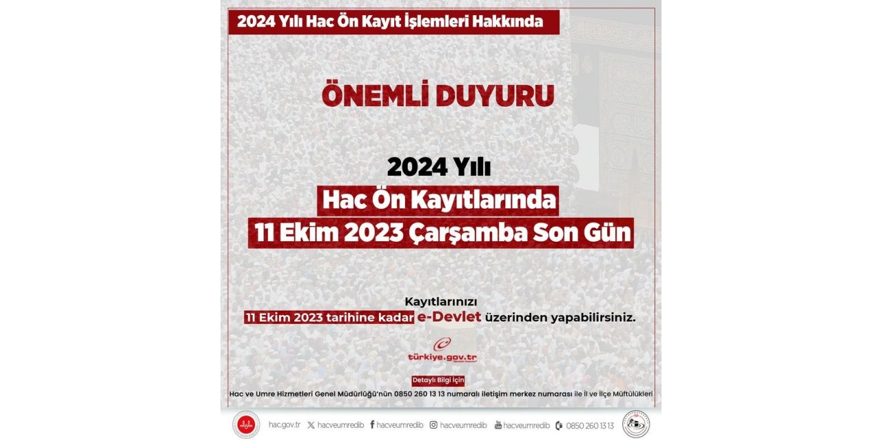 Aydın Müftülüğü hac ön kayıtları konusunda vatandaşları uyardı