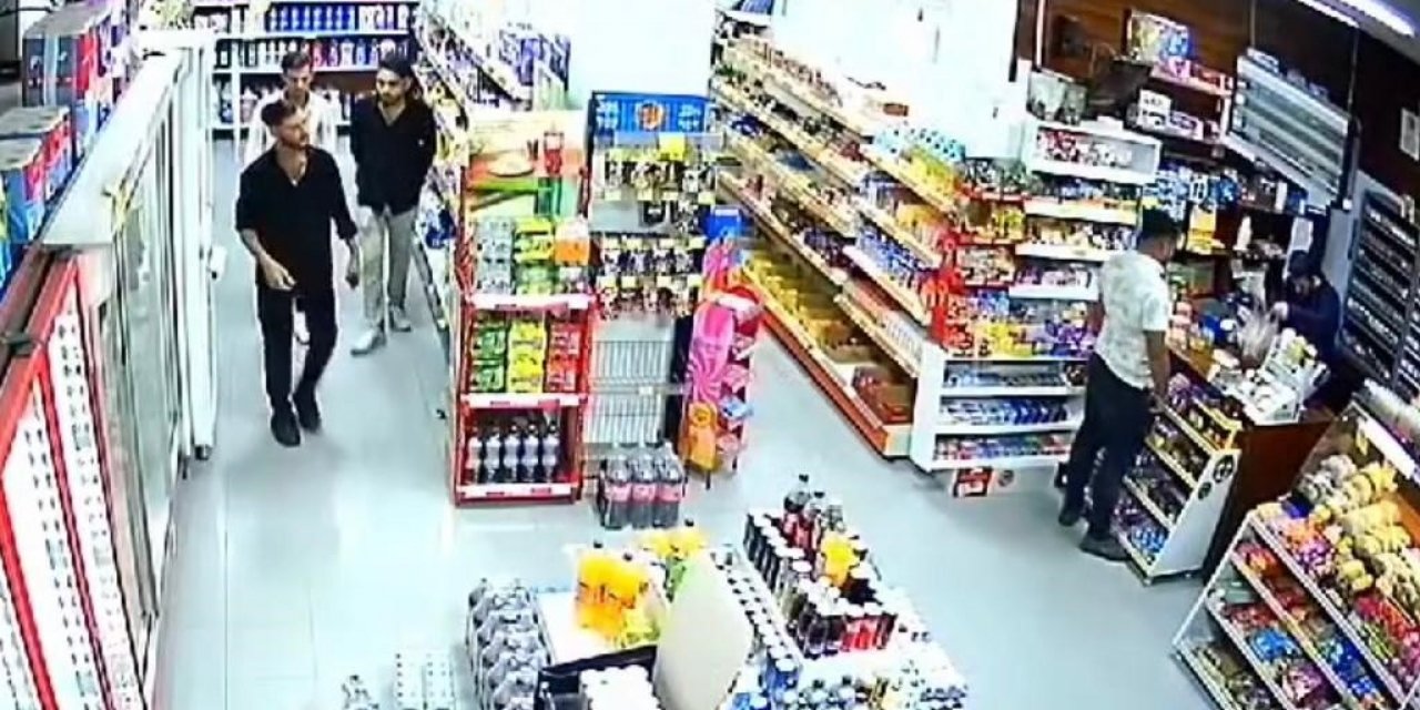 Raftaki şampuanları pantolonlarına sokarak çaldılar