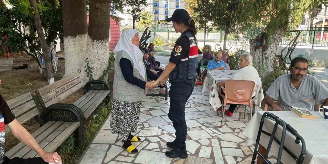 Jandarma ekipleri yaşlı çınarları unutmuyor