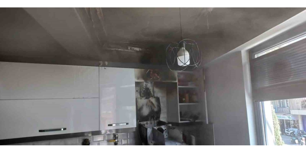 Erdek’te aspiratör yangına neden oldu