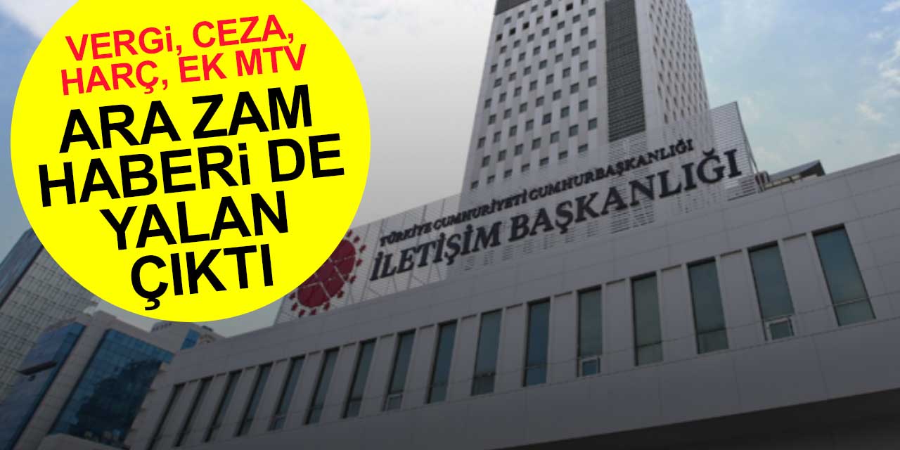 Vergi, ceza, harç ve ek MTV'ye ara zam haberi yalan çıktı