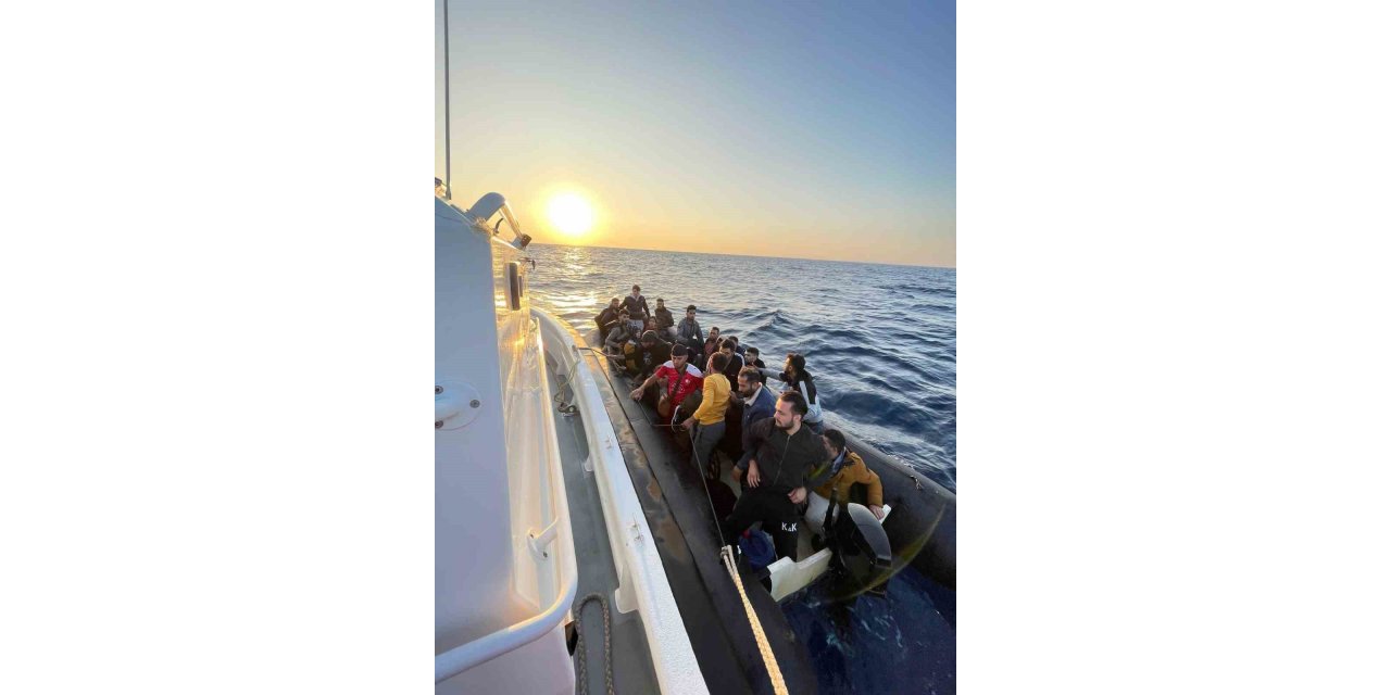 Didim’de 36 düzensiz göçmen kurtarıldı