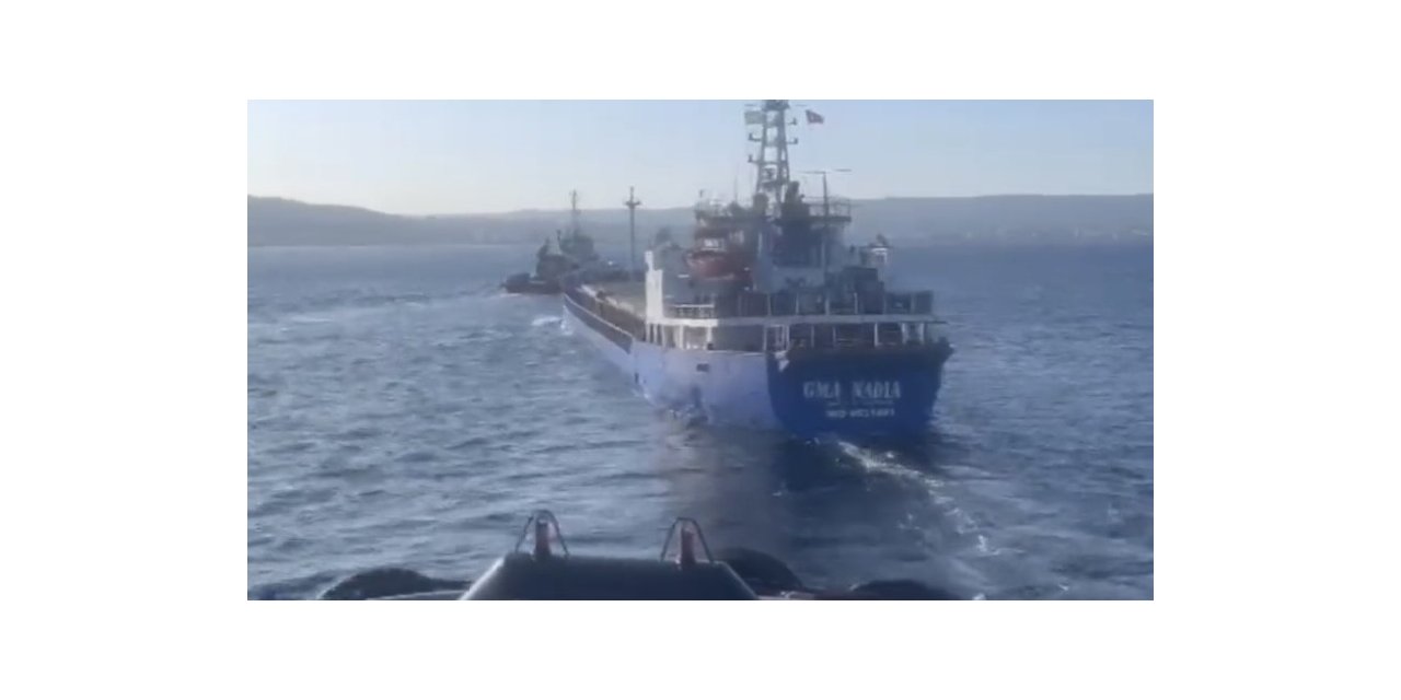Çanakkale Boğazı’nda genel kargo gemisi dümen arızası yaptı
