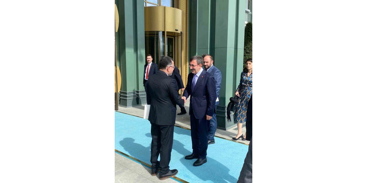 KBÜ Rektörü Kırışık, Cumhurbaşkanı Yardımcısı Yılmaz ile görüştü