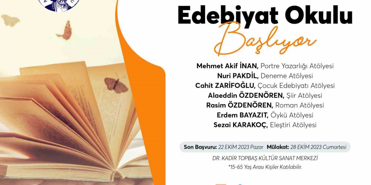 ’Yedi Güzel’ edebiyat okulu 2’nci kez başlıyor