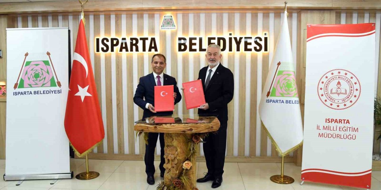 Isparta Belediyesi ile Milli Eğitim Müdürlüğü arasında iş birliği protokolü