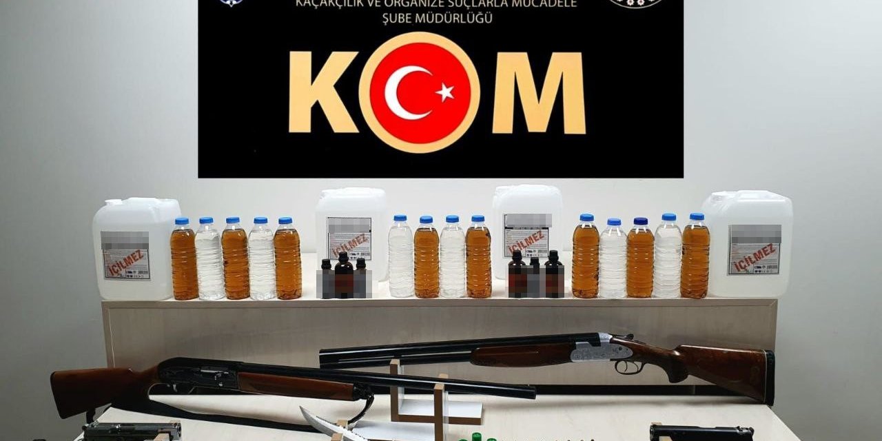 Çorum polisinden alkollü içki operasyonu