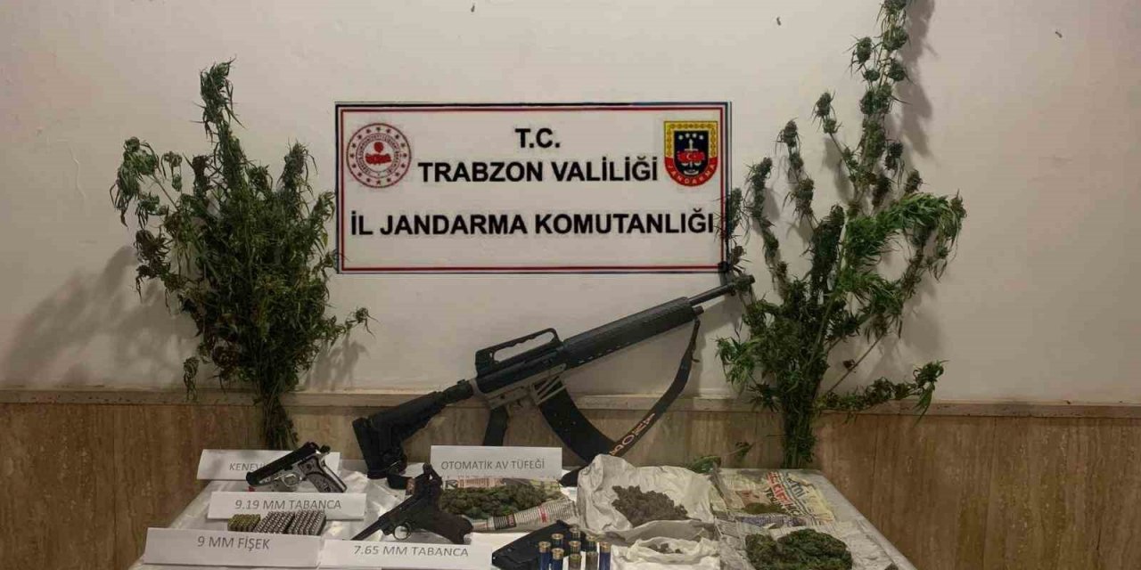 Trabzon’da jandarmadan uyuşturucu operasyonu