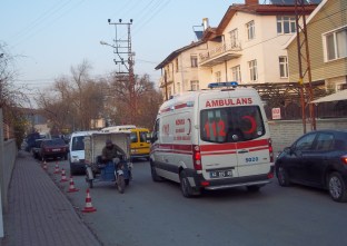 Konya'da ambulanslara araç engeli