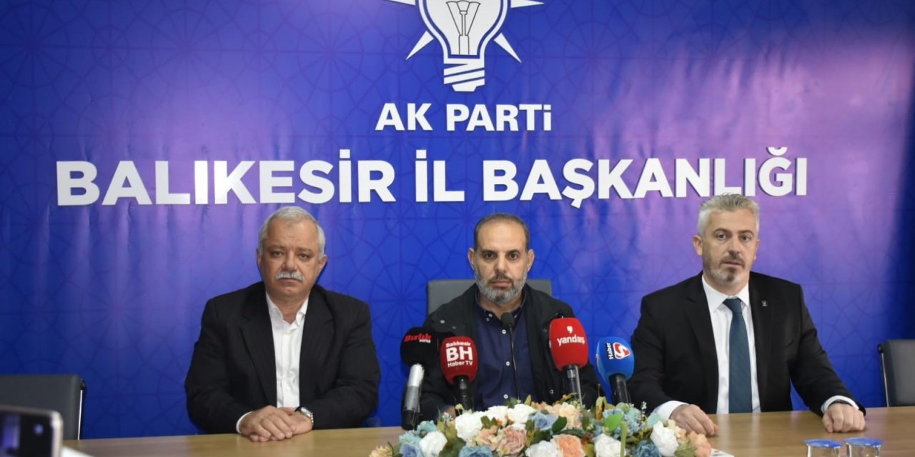 AK Parti Balıkesir İl Başkanlığından İsrail’e tepki