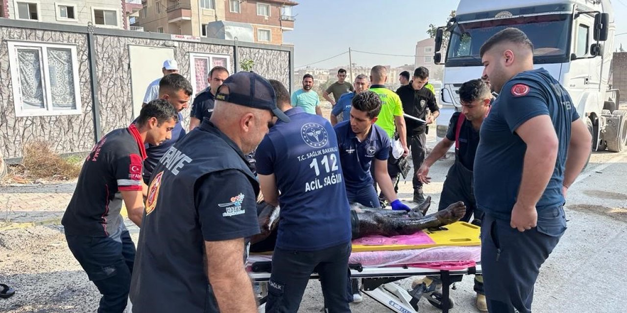 Hatay’da kamyonun hidrolik sistemi patladı: 1 kişi yaralandı