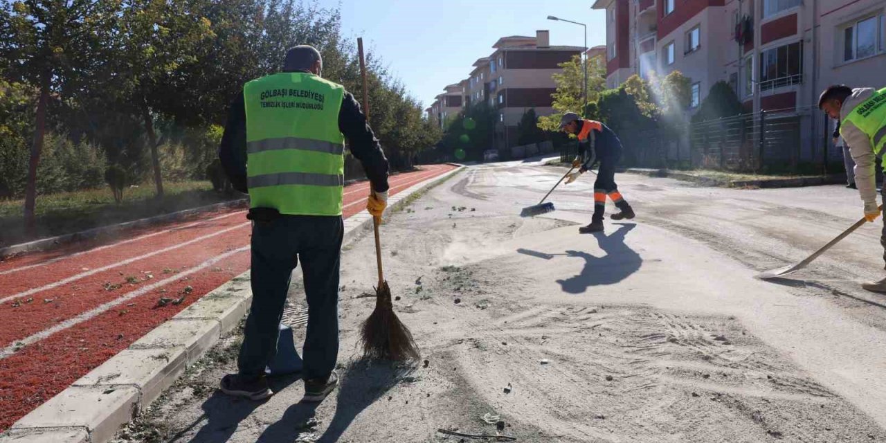 Gölbaşında çevre temizliği yapıldı