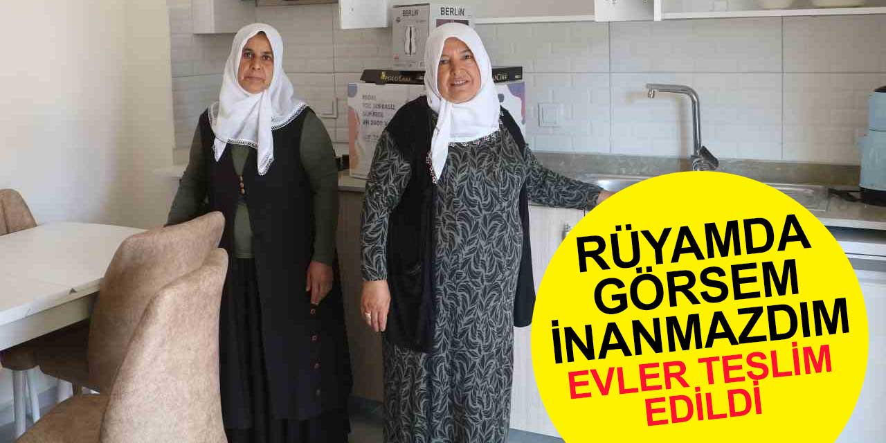 Hatay'da 25 köy evi depremzedelere teslim edildi