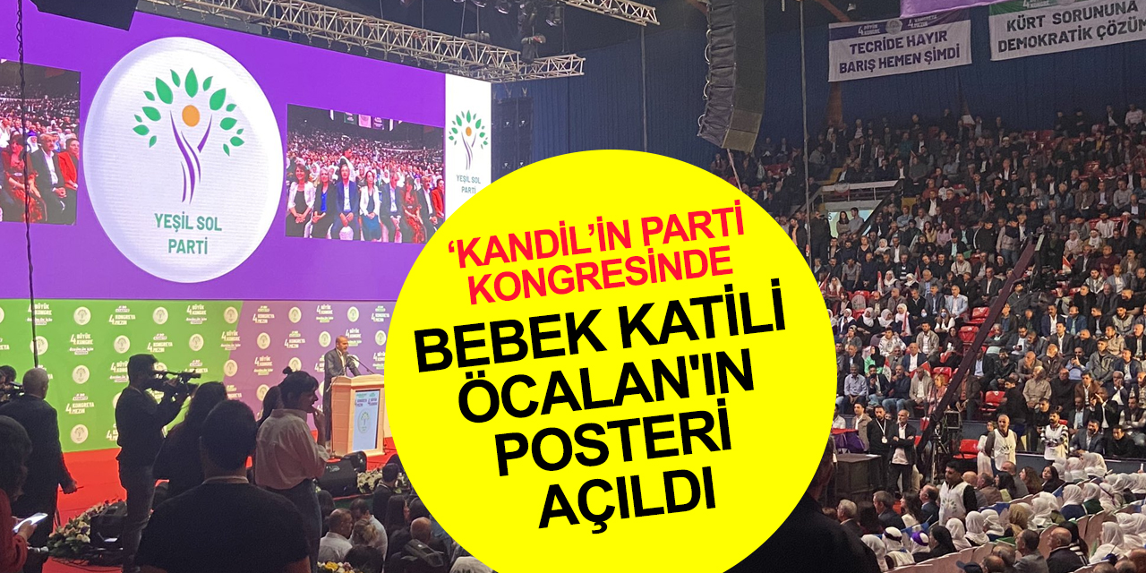 YSP’nin kongresinde PKK elebaşının posteri açıldı! 2 gözaltı