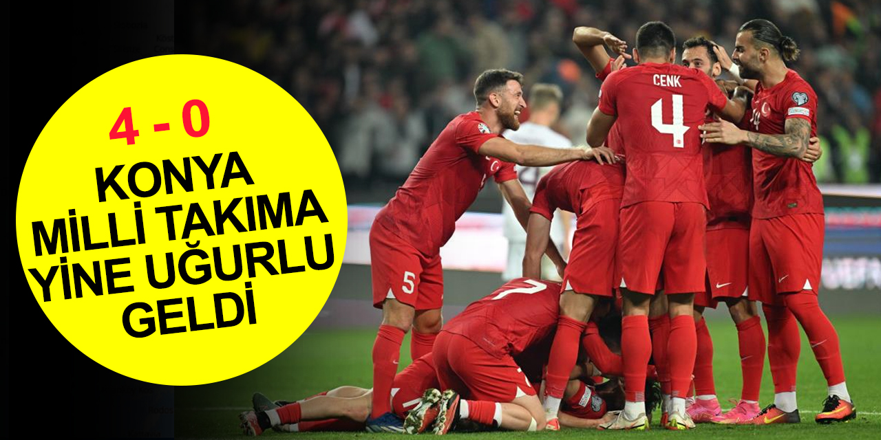 Konya yine uğurlu geldi! Letonya'yı ilk kez evimizde yendik