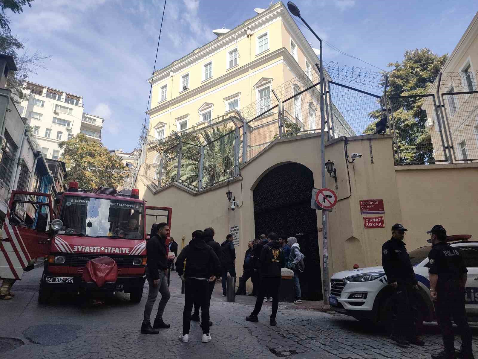 Başkonsoloslukta çıkan yangın paniğe neden oldu