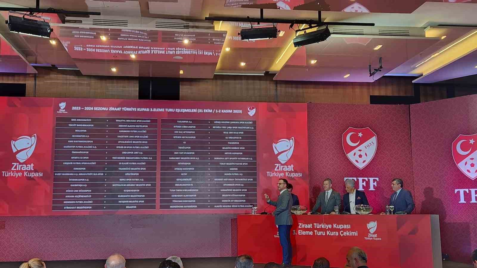 Ziraat Türkiye Kupası 3. Eleme Turu Eşleşmeleri Belli Oldu!