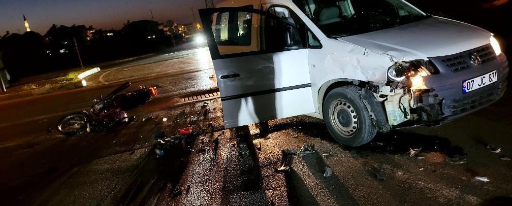 Antalya'daki kazada yaralanan motosiklet sürücüsü İlhami Yüce'den acı haber