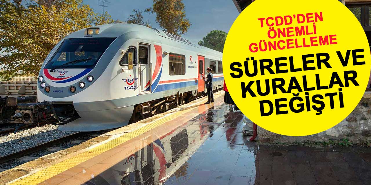 İade, değişiklik, açık bilet! TCDD'den önemli güncelleme