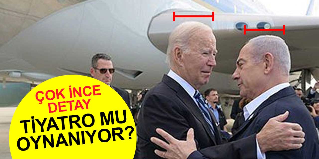 Tiyatro mu oynanıyor: İsrail'e giden Biden değil miydi? Boy farklarına bakın