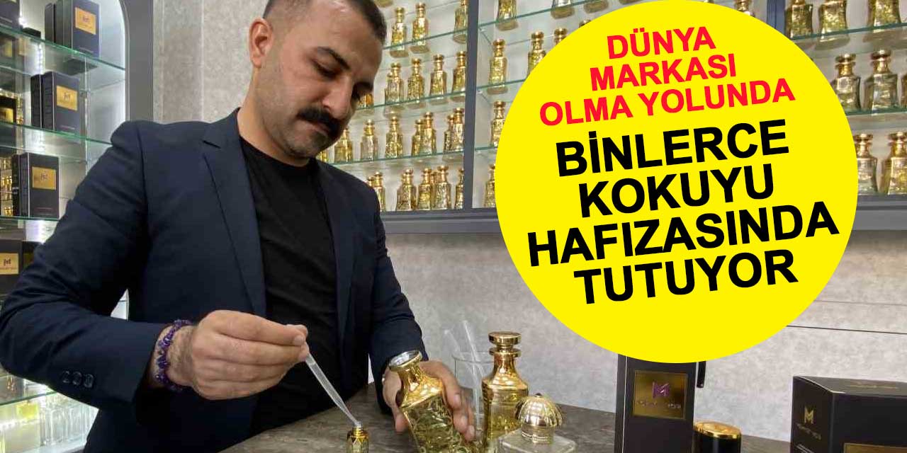 Binlerce kokuyu hafızasında tutan Konya'lı parfümcü, dünya markası olma yolunda