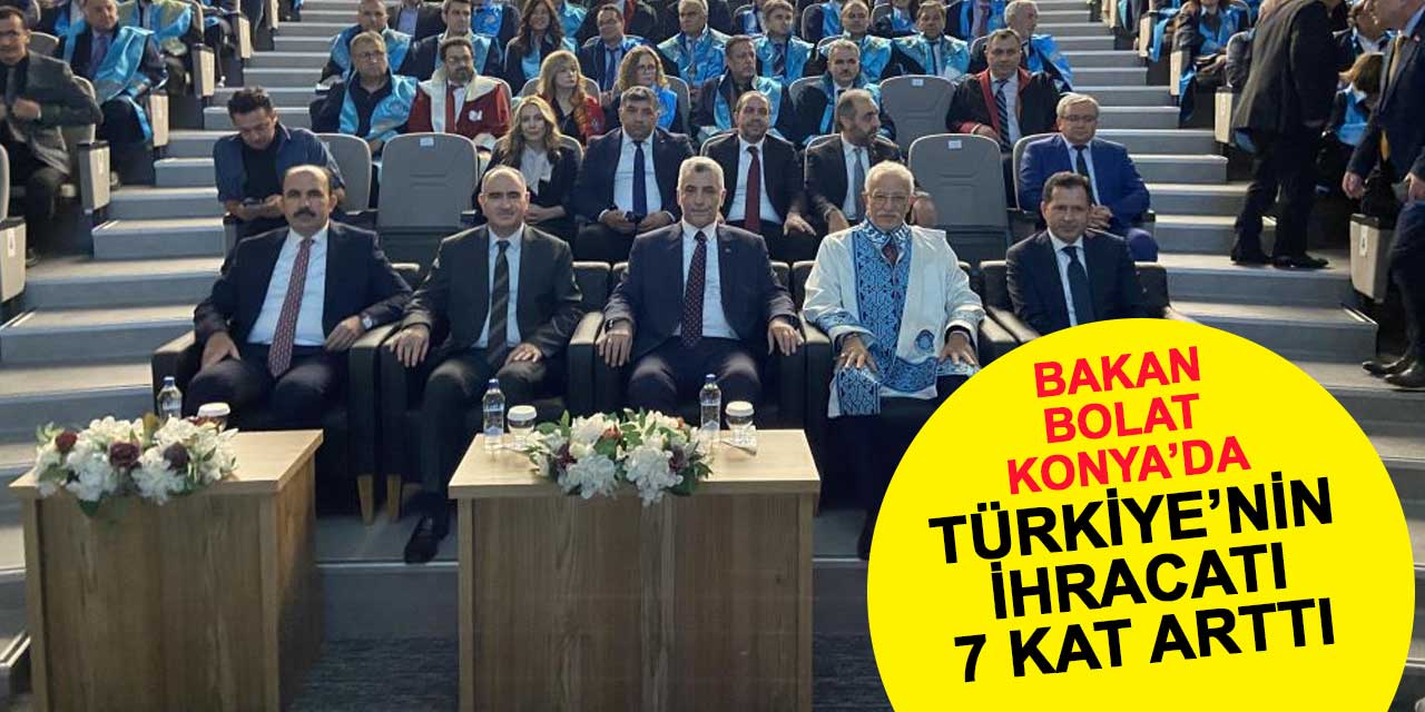 Bakan Bolat'tan Konya'da önemli açıklamalar: Kalıcı barış sağlanmalı