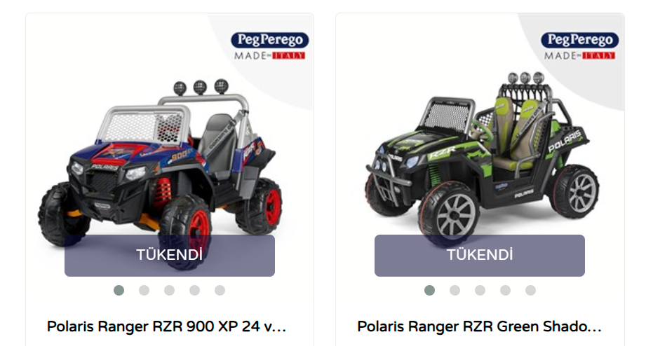 En Güzel Akülü Arabalar Peg Perego'da!