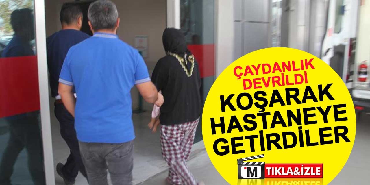 Konya'da üzerine çaydanlık devrilen bebeği koşarak hastaneye getirdiler