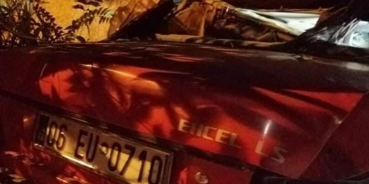 Ankara’da otomobil araziye uçtu! 1 ölü, 2 yaralı