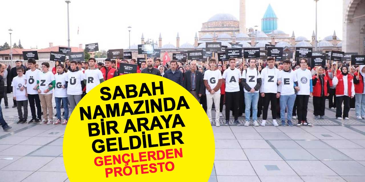 Gençler, İsrail'in Filistin zulmünü protesto etti