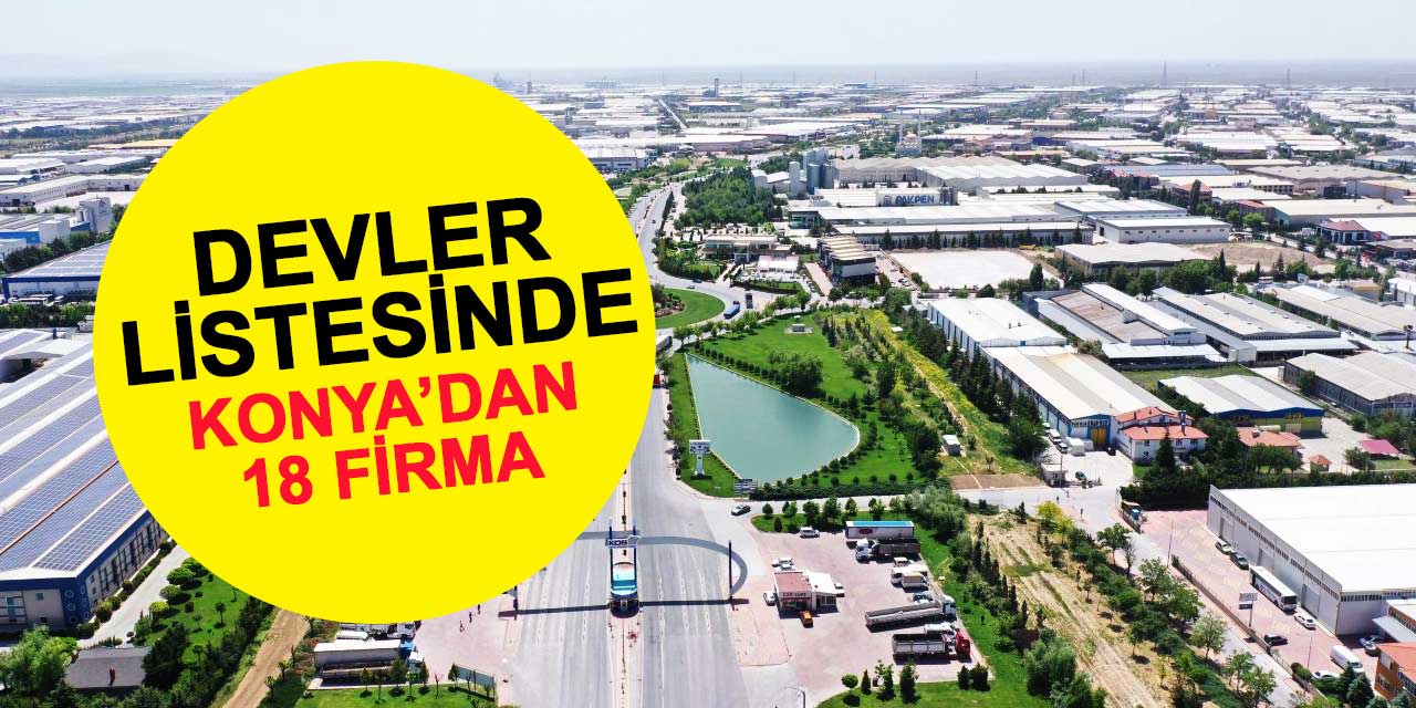 Türkiye'nin sanayi devleri arasında Konya'dan 18 firma
