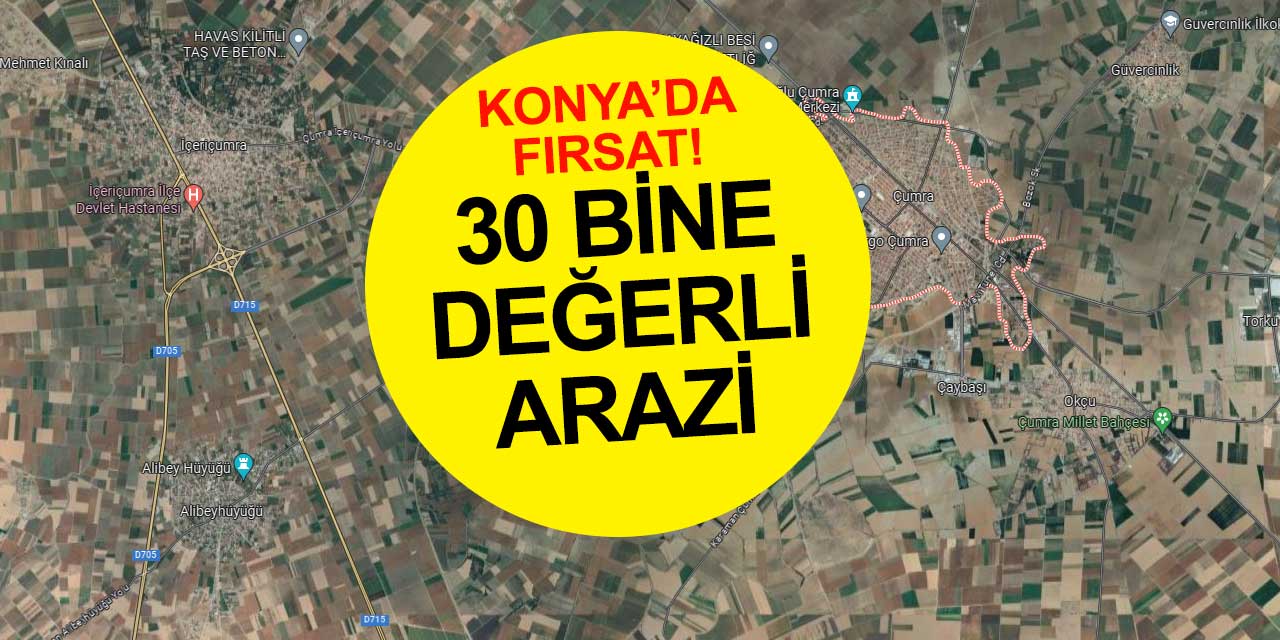 Konya'da yatırımcılara önemli fırsat! 30 bin liraya değerli arazi satışı
