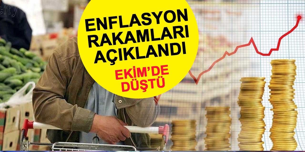 Ekim enflasyonu yüzde 3,43 arttı, yıllık bazda yüzde 61,36'ya çıktı
