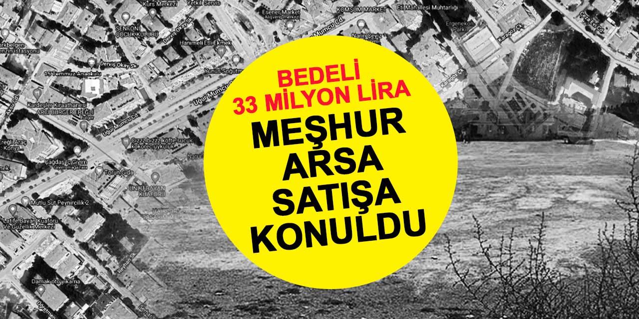 Ereğli'deki o meşhur arsa satışa konuldu