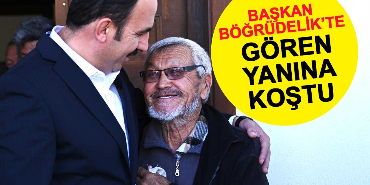 Başkan Altay'ı gören yanına koştu