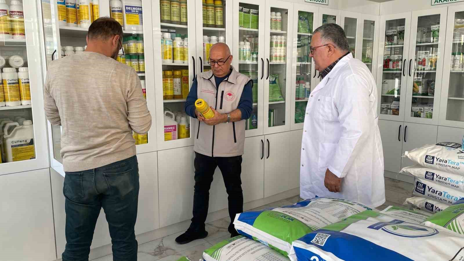 Konya'da zirai ürün satan iş yerleri denetlendi