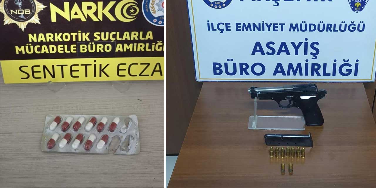 Konya’da kavga ihbarına giden polis uyuşturucu buldu