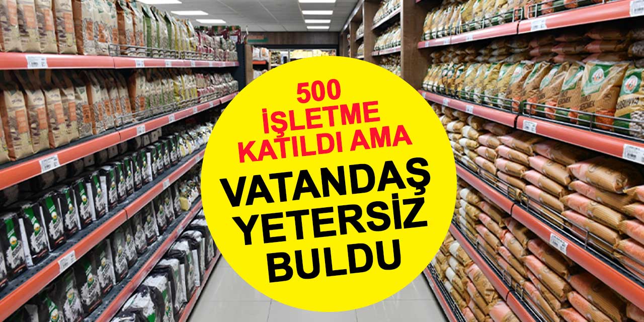 Vatandaşın yetersiz bulduğu indirim kampanyasına 500 işletme katıldı