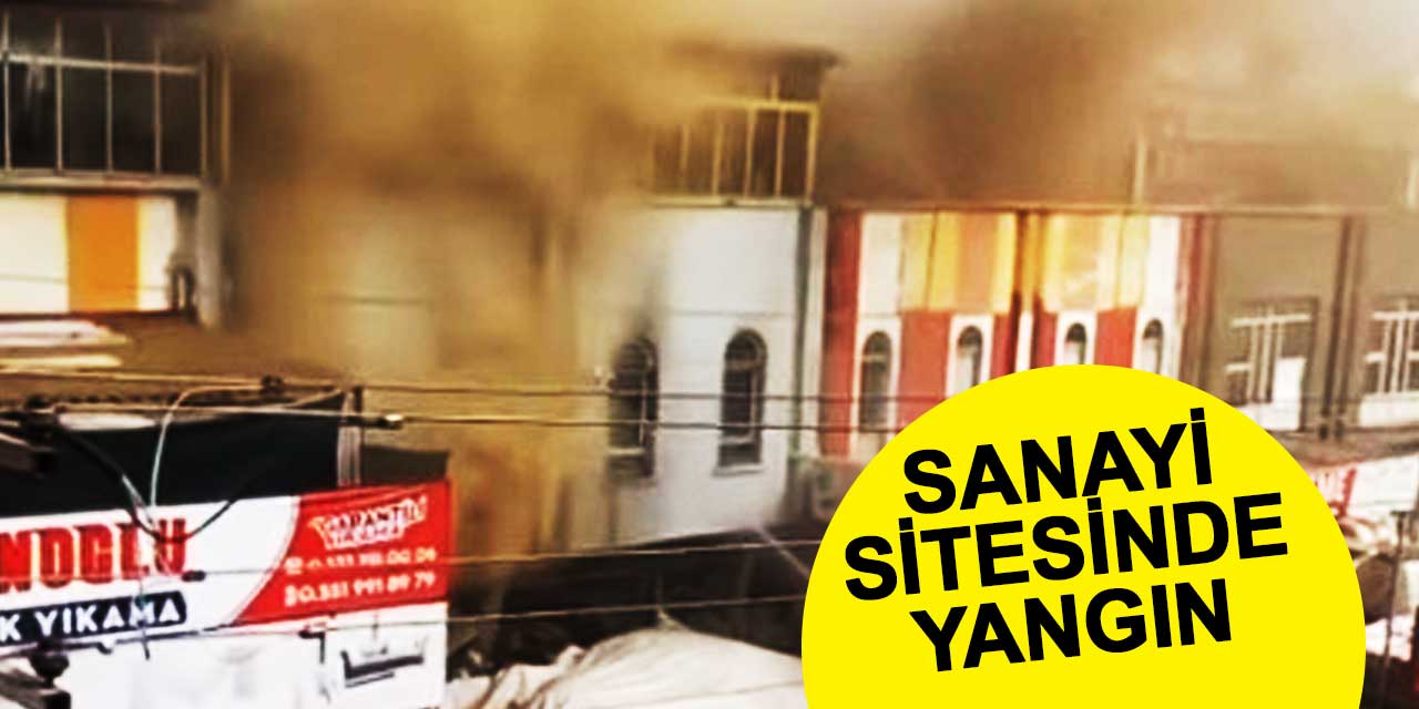 Mobilyacılar Sanayi Sitesi'nde yangın