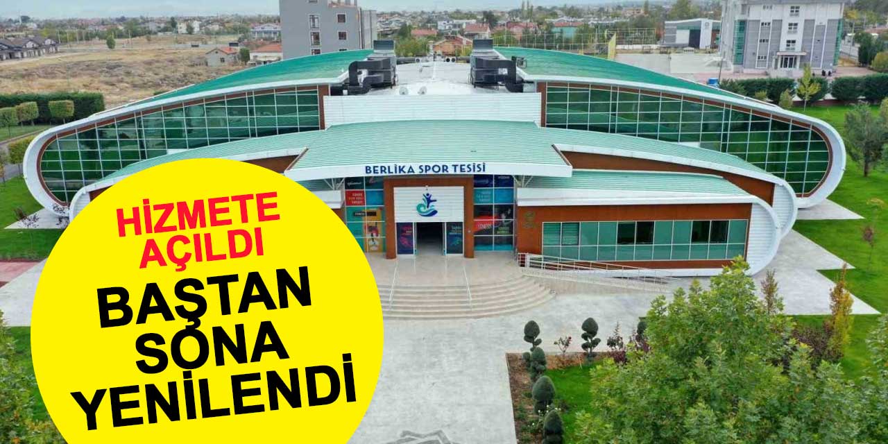 Meram Belediyesi Berlika Spor Tesisi'ni baştan sona yeniledi
