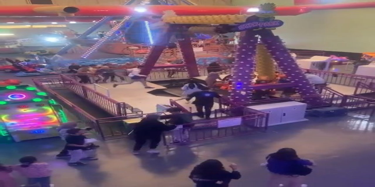 Korupark AVM'deki korku dolu anlar kameraya yansıdı