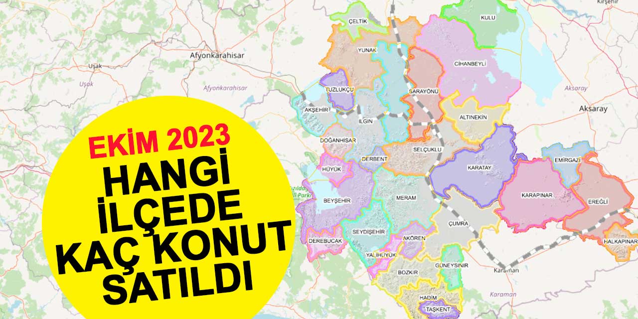 Konya'da konut satışında hangi ilçe ön sırada