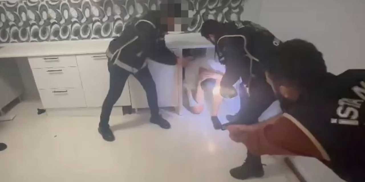 Yolyemezler çetesinin lideri villasındaki gizli bölmede böyle yakalandı