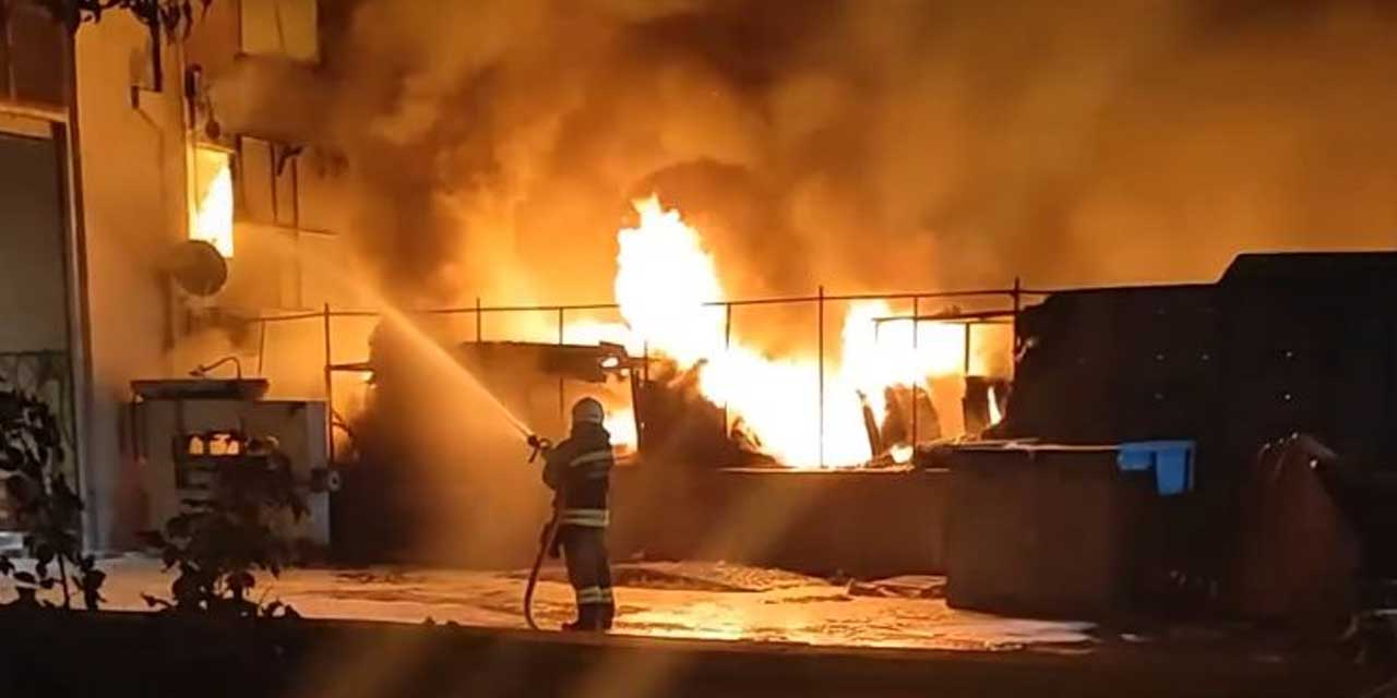 BÜSAN Sanayi Sitesi'nde yangın