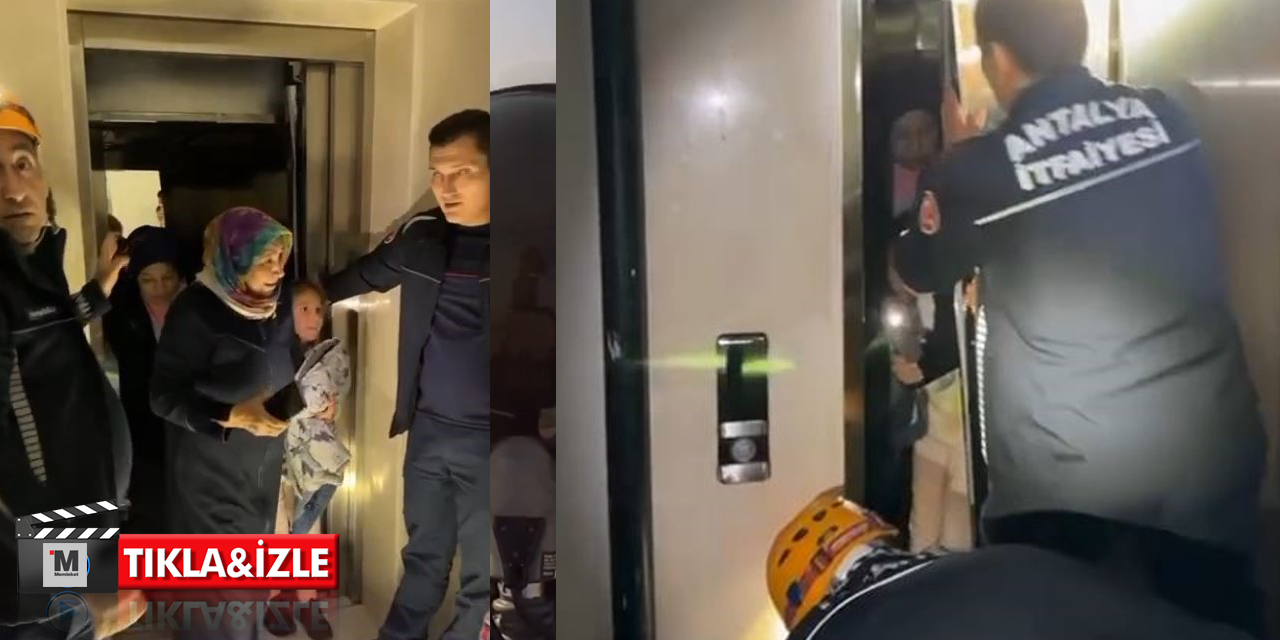 Asansörde panik anları böyle sona erdi!