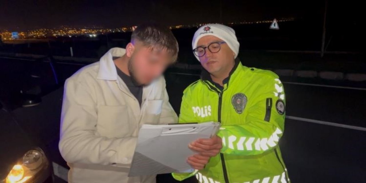 17 yaşındaki sürücü polisi peşine düşürdü: 18 bin lira ceza