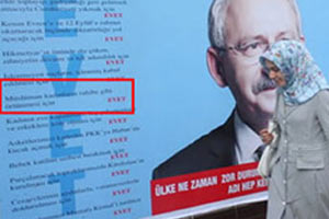 Skandal afiş CHP'yi 2'ye böldü