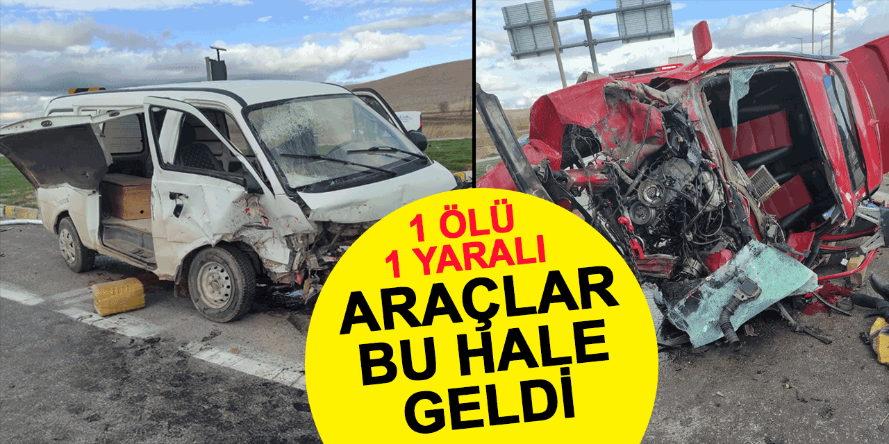 Kadınhanı'nda otomobil ile minibüsün çarpıştığı kazada 1 kişi hayatını kaybetti